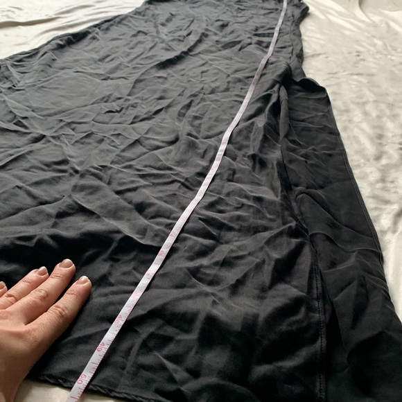 Black Silk Backless Slip Dress / Chemise Size Small Medium| Satin Slip - Picture 8 of 8